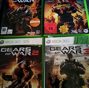 ΠΑΚΕΤΟ ''Gears Of War''/ Η σειρα ''ναυαρχιδα'' του XBOX 360 -  4 παιχνιδια Xbox 360