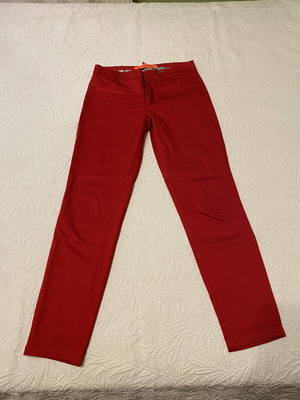 Mango slim fit pants red size XS like new