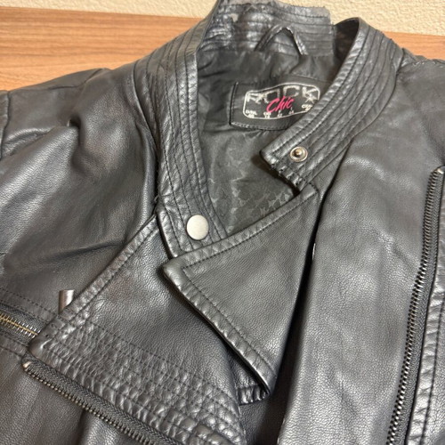 Rock Chic leather jacket used, size 40 (M/L)