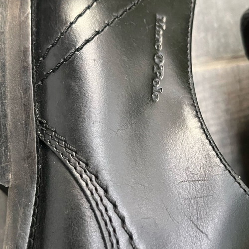Marco O’Polo men's shoes used, leather derby, size 41, black