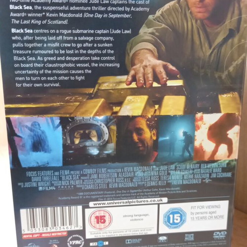 Black Sea DVD like new with English subtitles