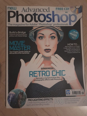 Advanced Photoshop magazine used with 2 free CDs Jan/Feb 2006
