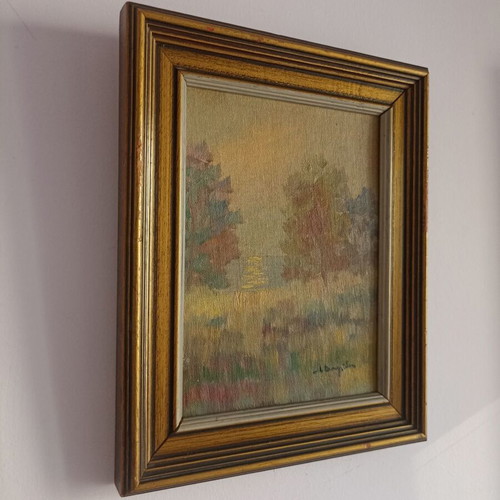 I. Douridis painting 33x27 cm