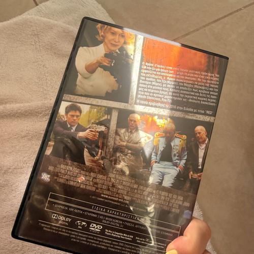 Red DVD movie new, adventure and crime genre, subtitles