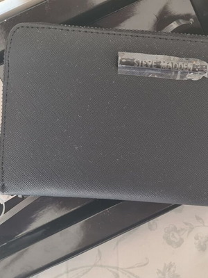 Steve Madden Wallet new, black and silver, women's