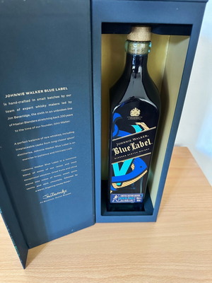 Johnnie Walker Blue Label Limited Edition empty bottle used with box