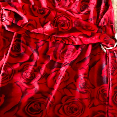 Dress intense red strapless fitted like new, size M