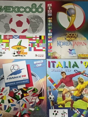 Panini εκτυπωμένα πλήρη σετ 8 άλμπουμ Μουντιάλ καινούργιο