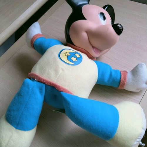Mickey Mouse doll washable like new, 20 cm length
