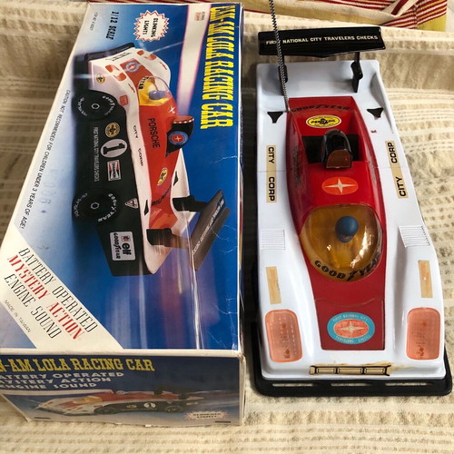 Large Formula Porsche collectible toy like new from the 80s