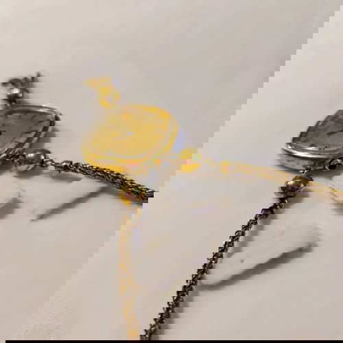 Vintage γυναικείο ρολόι λαιμού κουρδιστό σαν καινούργιο με κασετίνα