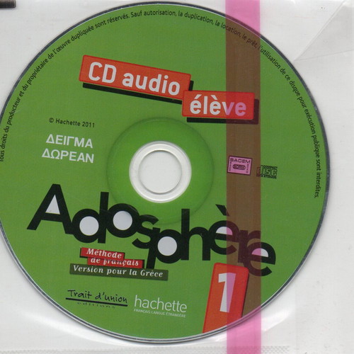 2 Adosphere French learning CDs new, beginner level