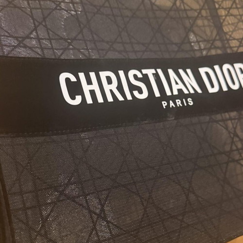 Dior Beauty toiletry bag new, black with Cannage mesh