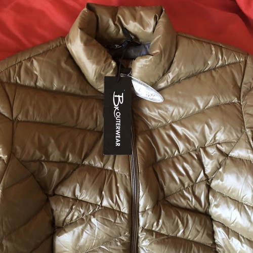 Brandtex down jacket new, women's brown, L-M