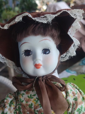 Vintage porcelain doll