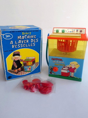 Crystal washing machine toy Solpa 1970s battery operated