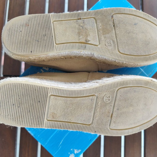 Viguera beige espadrilles, suede leather, handmade