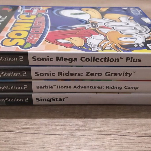 PlayStation 2 games used collection including Singstar and Sonic