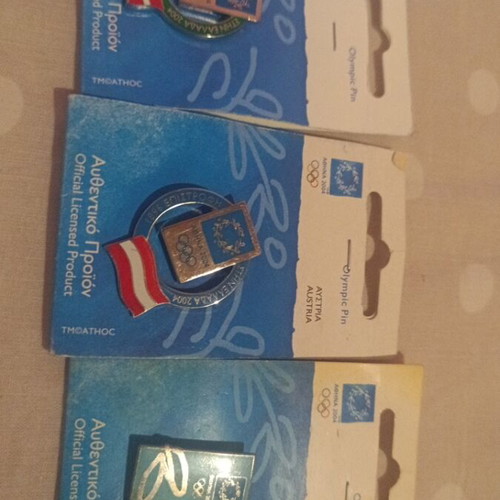 Olympic Games 2004 Pins new set of 3 Athens
