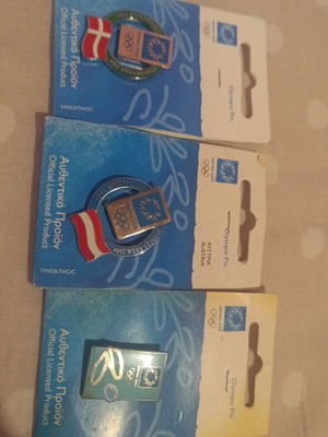 Olympic Games 2004 Pins new set of 3 Athens