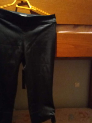 Short black satin pants used, size M 38 10