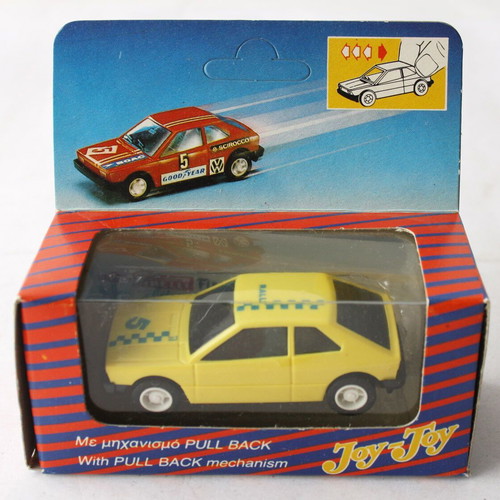 Vintage 70's Joy Toy No7 Scirocco VW toy car with pull back mechanism new