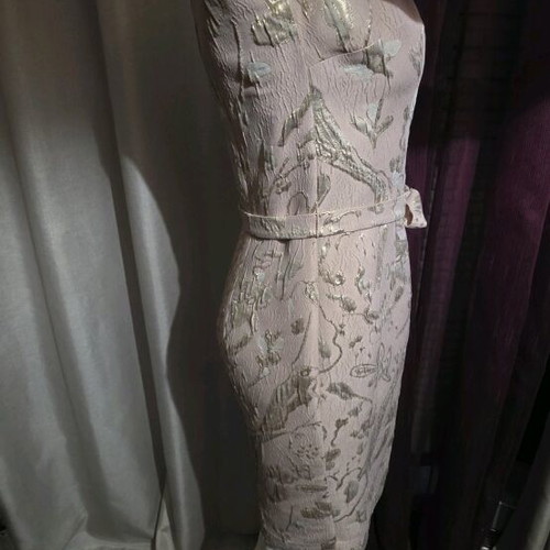 Forel dress with matching jacket like new, size 36, pink and gold