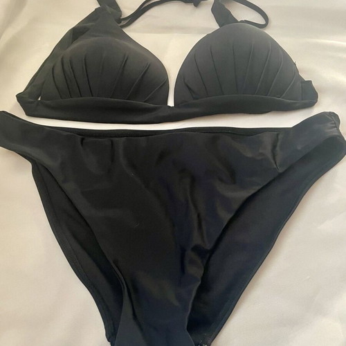 Black bikini set, size Large, no underwire