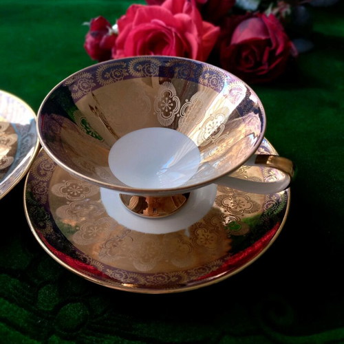 Tete-a-tete cups used porcelain Bavaria