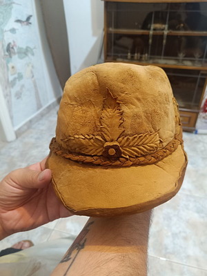 Traditional Handmade Amadou Hat like new, Transylvania style, size L
