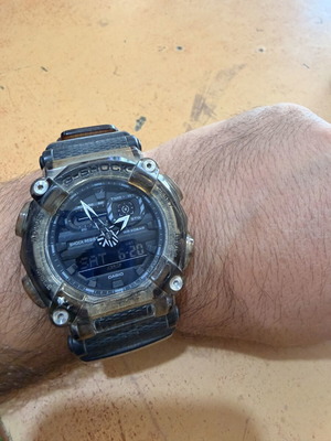 Casio G-Shock GA-900SKE Skeleton Transparent watch used, shock resist