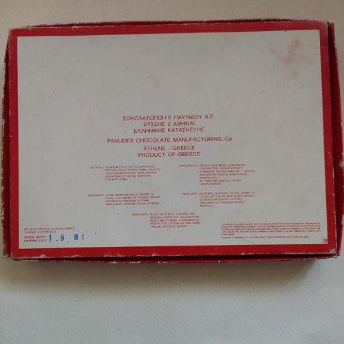 Chocolate Box from the 80s used