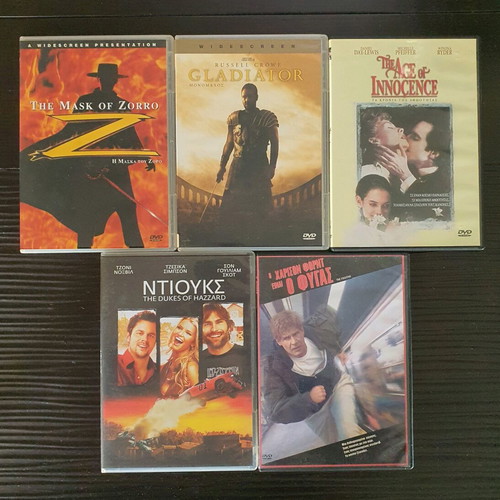 DVD like new, pack of 10 with subtitles