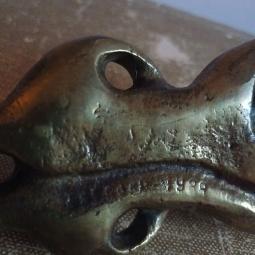 Bronze sculpture 1988, used, signed artwork