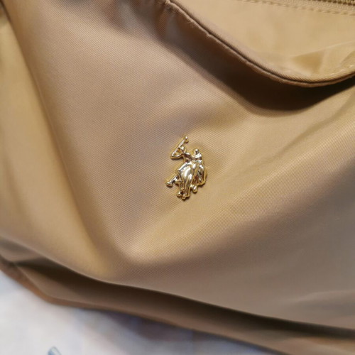 US Polo Assn. shoulder bag like new, beige with many pockets