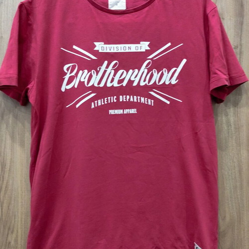 Brotherhood t-shirt size M, burgundy cotton