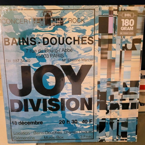 Joy Division Les Bains Douches vinyl new, 180gr LP album