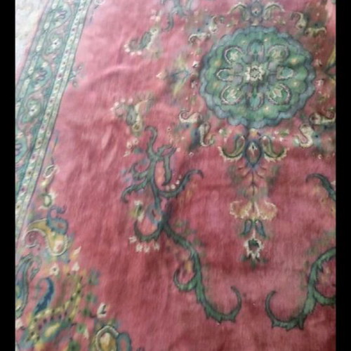 Large green carpet used