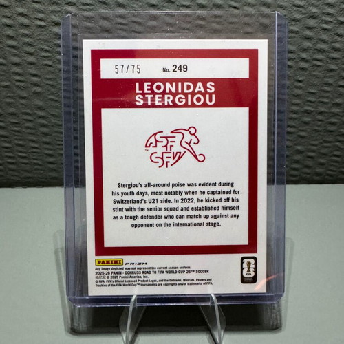 Leonidas Stergiou Rated Rookie Optic Electricity Panini Donruss card like new