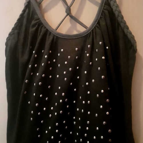 Stradivarius women's top with open mesh back, size Small