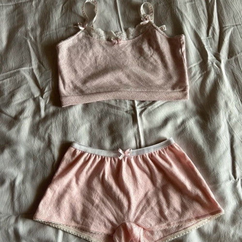 OhPolly sleepwear set pink, size S, like new