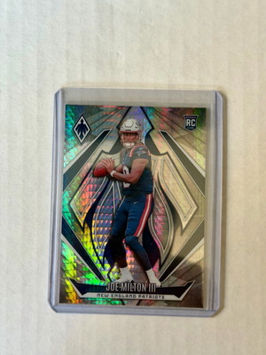 2024 Panini Phoenix Football Hyper Prizm #205 Joe Milton III Rookie Card Patriots καινούργιο
