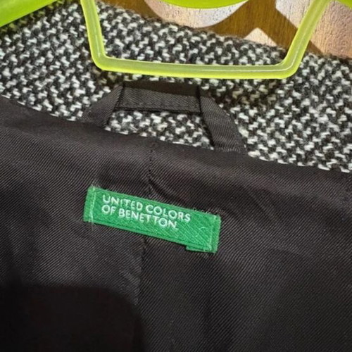Benetton coat like new, gray, sizes S and M