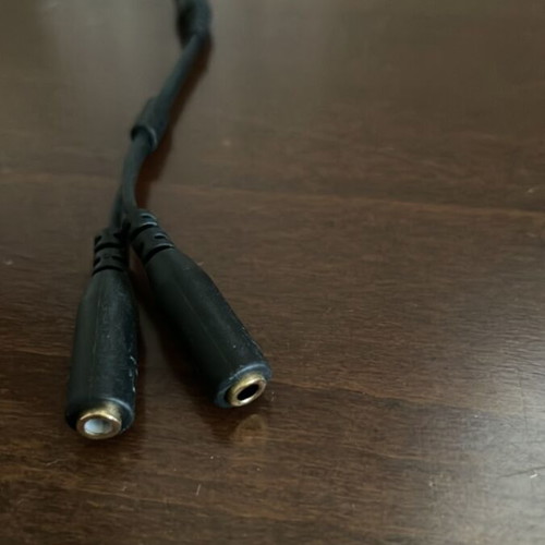2x3.5mm Jack Cable Female to Male 14 cm like new