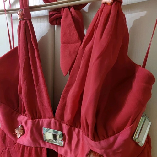 On Line dress like new, formal, pink with decorative stones