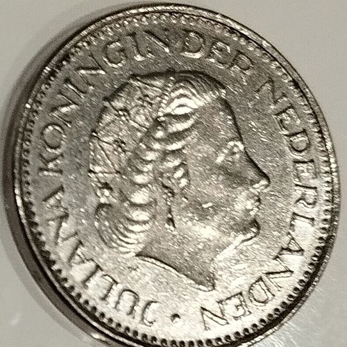 1G Netherlands Coin used from 1975 with Queen Juliana