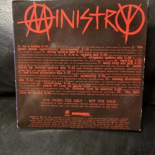 Ministry Rantology promo CD used, metal