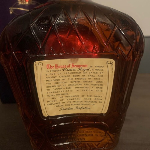Seagrams Crown Royale Whisky 1957 new