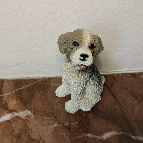 Decorative dog figurine like new, height 6.7 cm