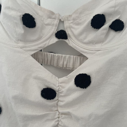 For Love & Lemons mini dress medium, like new, black and white